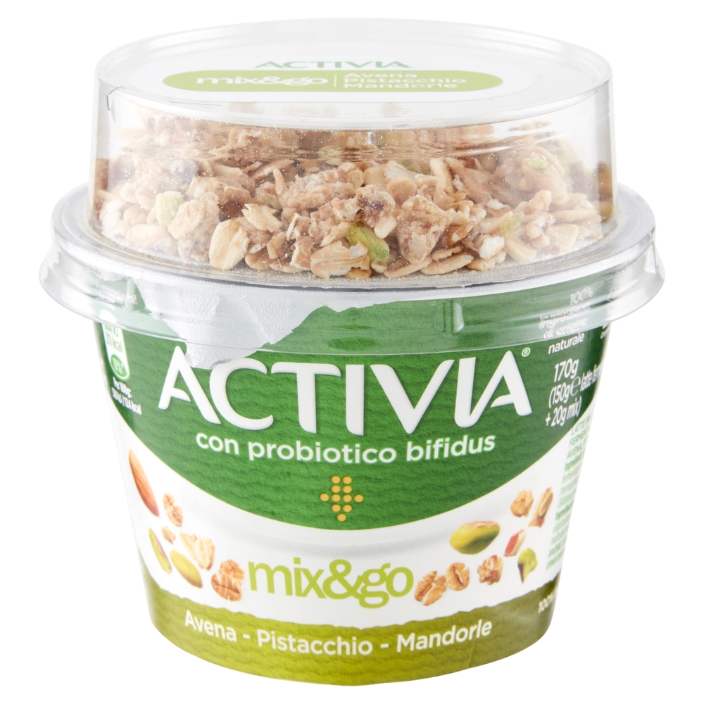 Yogurt Mix&Go Avena, Pistacchio, Mandorle, 170 g